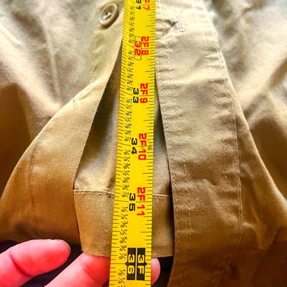 Boulder Creek Trading Co. VTG Tan Mens Button Up Shirt 4XLT w/ Epaulets. - Picture 10 of 12